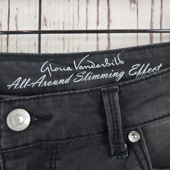 Gloria Vanderbilt All Around Slimming Jeans Womens Size 6 Bootcut Black - Picture 8 of 9